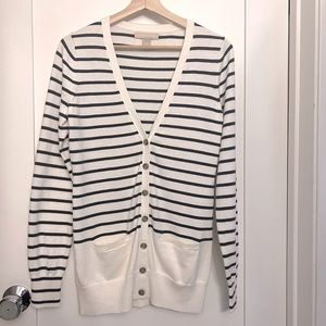 *NWOT* Banana Republic Striped cardigan, Sz Medium